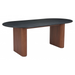 Zuo Lassig Dining Table Black & Walnut - Bed & Sofa Hub