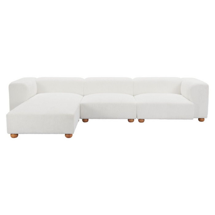 Zuo Tayte Ottoman White - Bed & Sofa Hub