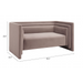 ZUO Trippel Loveseat Sofa Taupe - Bed & Sofa Hub