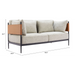 Zuo Stirbe Loveseat Gray - Bed & Sofa Hub