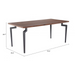 Zuo Kani Dining Table Walnut - Bed & Sofa Hub