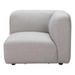 Zuo Biak Corner Chair Gray - Bed & Sofa Hub