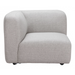 Zuo Biak Corner Chair Gray - Bed & Sofa Hub