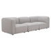 Zuo Biak Middle Chair Gray - Bed & Sofa Hub