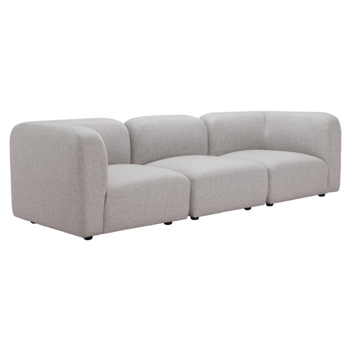 Zuo Biak Corner Chair Gray - Bed & Sofa Hub