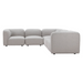 Zuo Biak Corner Chair Gray - Bed & Sofa Hub