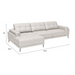 ZUO Bliss Chaise Sectional - Bed & Sofa Hub