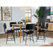 Coaster Partridge 7-piece Counter Dining Room Set Sheesham and Espresso - Bed & Sofa Hub