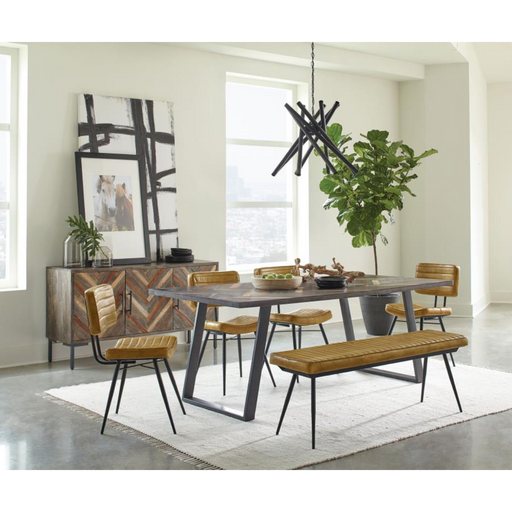 Coaster Misty 6-piece Rectangular Dining Room Set Sheesham and Camel - Bed & Sofa Hub