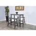 Sunny Designs Simple Wood Pub Table Black Sand - Bed & Sofa Hub
