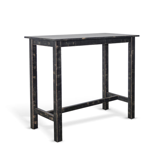 Sunny Designs Simple Wood Pub Table Black Sand - Bed & Sofa Hub
