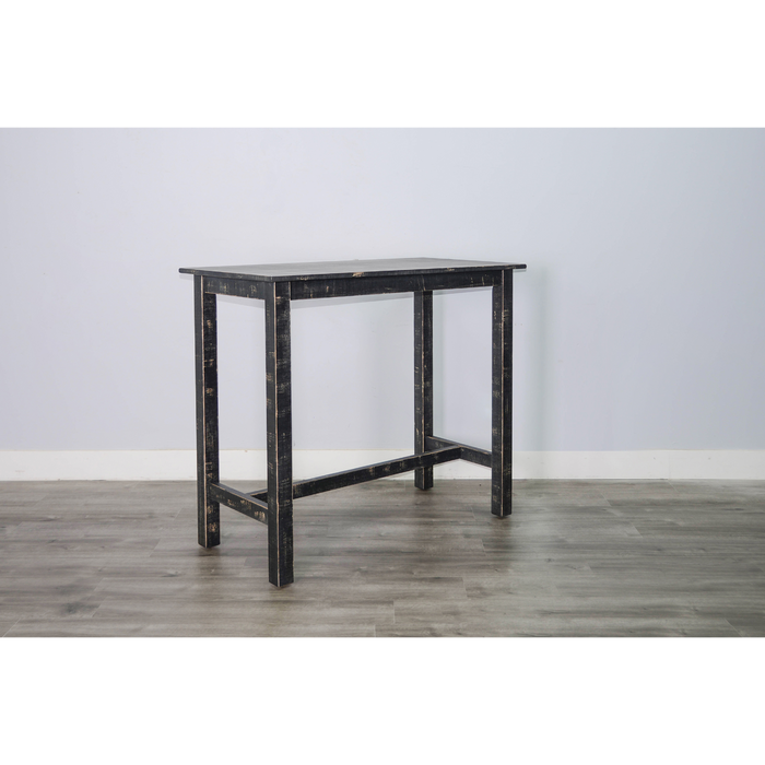 Sunny Designs Simple Wood Pub Table Black Sand - Bed & Sofa Hub