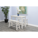 Sunny Designs White Sand Counter Bench, Wood Seat White Sand - Bed & Sofa Hub