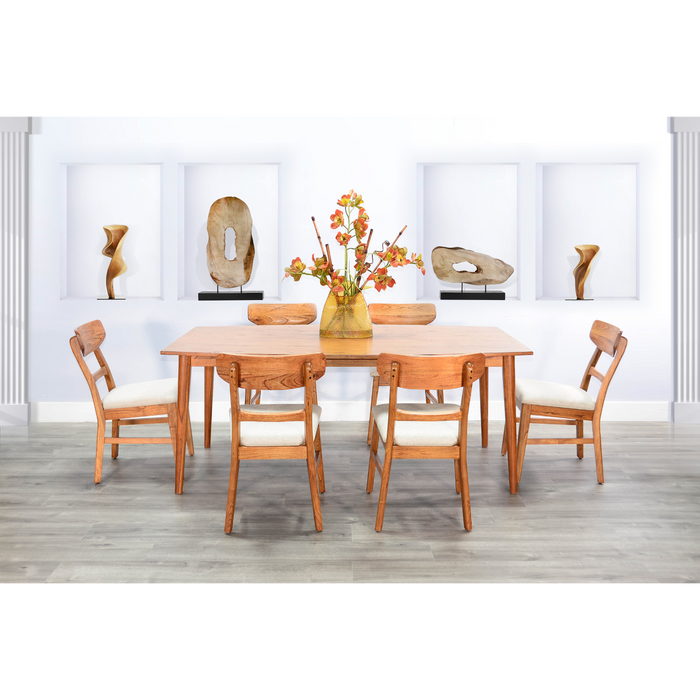 Sunny Designs Mid-century Wood Dining Table Cinnamon - Bed & Sofa Hub