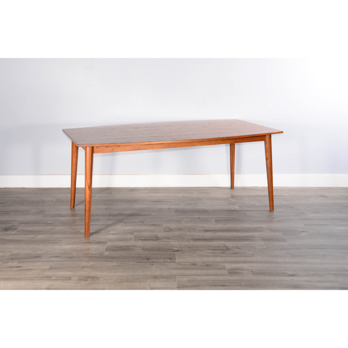 Sunny Designs Mid-century Wood Dining Table Cinnamon - Bed & Sofa Hub