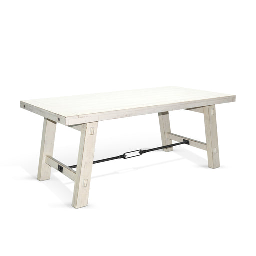 Sunny Designs White Sand Dining Table with Turnbuckle White Sand - Bed & Sofa Hub