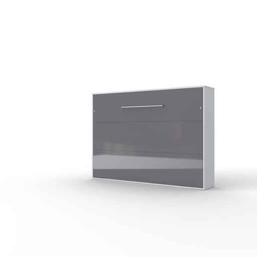 Maxima House Horizontal European FULL XL Murphy bed with mattress and LED included Invento IN-04WLED - Bed & Sofa Hub