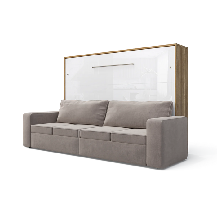 Maxima House Horizontal Murphy Bed Invento with Sofa, European Full Xl - Bed & Sofa Hub