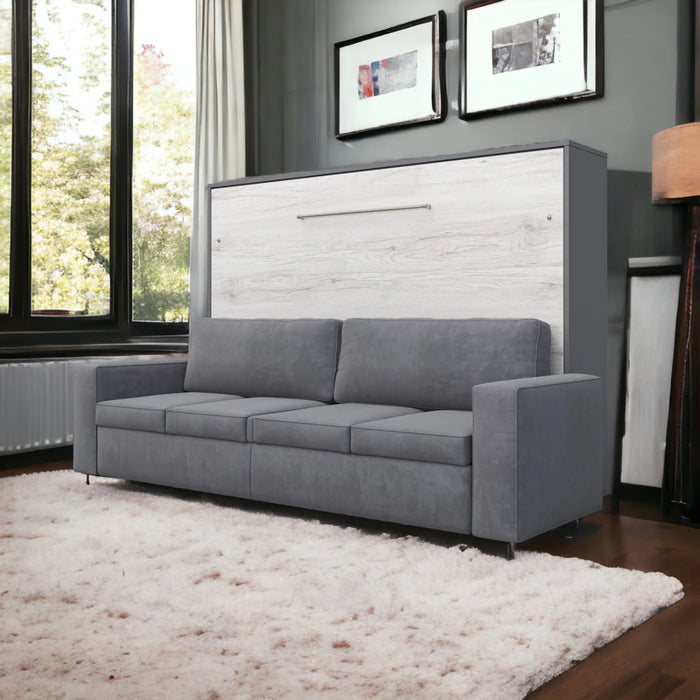 Maxima House Horizontal Murphy Bed Invento with Sofa, European Queen - Bed & Sofa Hub