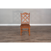 Sunny Designs Sedona Dbl Crossback Chair, Cushion Seat Rustic Oak - Bed & Sofa Hub