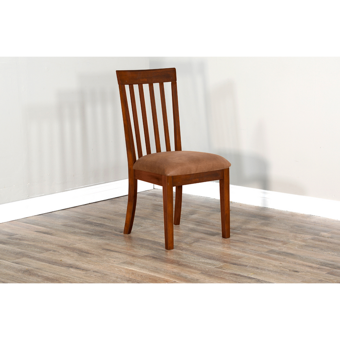 Sunny Designs Cushioned Slatback Dining Chair Dark Chocolate - Bed & Sofa Hub