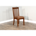 Sunny Designs Cushioned Slatback Dining Chair Dark Chocolate - Bed & Sofa Hub