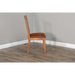 Sunny Designs Sedona Slatback Chair, Cushion Seat Rustic oak - Bed & Sofa Hub