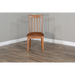 Sunny Designs Sedona Slatback Chair, Cushion Seat Rustic oak - Bed & Sofa Hub