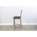 Sunny Designs Bar Ladderback Barstool, Cushion Seat Alpine Grey - Bed & Sofa Hub