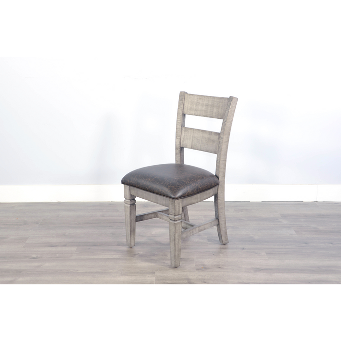 Sunny Designs Homestead Hills Ladderback Dining Chair Tobacco Leaf and Alpine Grey - Bed & Sofa Hub