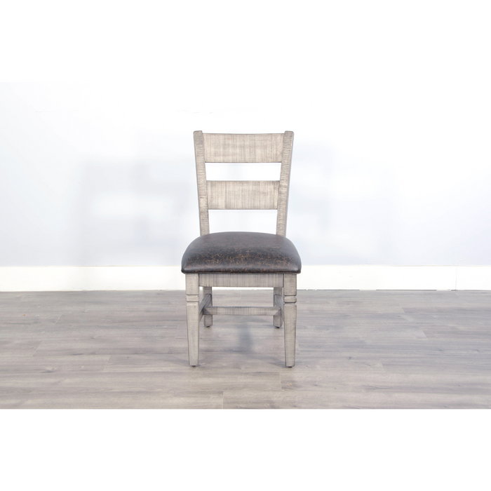 Sunny Designs Homestead Hills Ladderback Dining Chair Tobacco Leaf and Alpine Grey - Bed & Sofa Hub