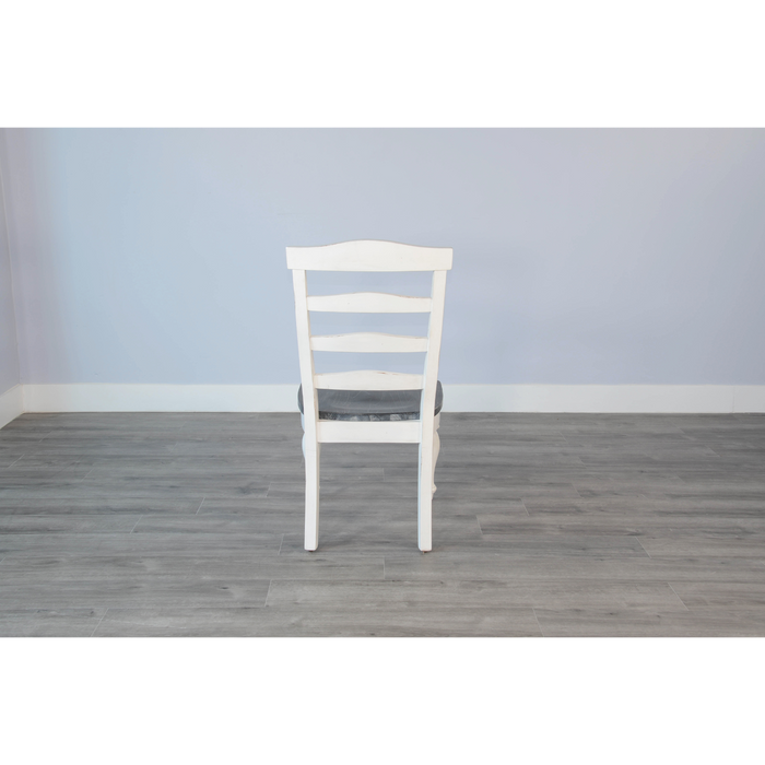 Sunny Designs Carriage House Ladderback Chair, Wood Seat  European Cottage - Bed & Sofa Hub