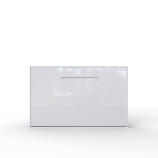 Maxima House Invento Horizontal Full Size Murphy Bed with LED and Included Mattress - Bed & Sofa Hub