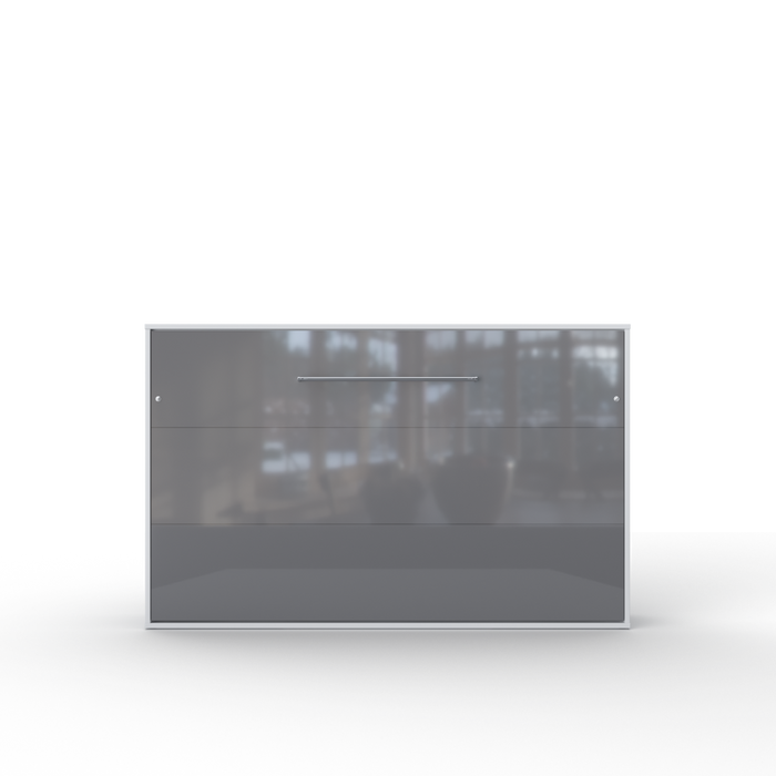 Maxima House Invento Horizontal Full Size Murphy Bed with LED and Included Mattress - Bed & Sofa Hub