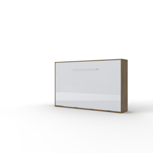 Maxima House Invento Horizontal Full Size Murphy Bed with LED and Included Mattress - Bed & Sofa Hub