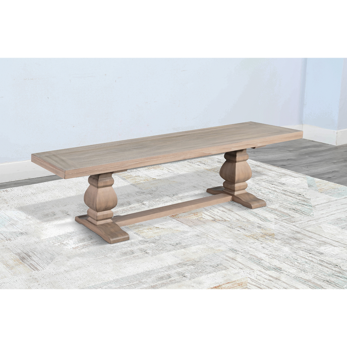 Sunny Designs Gianna Wood Dining Bench Wheat - Bed & Sofa Hub