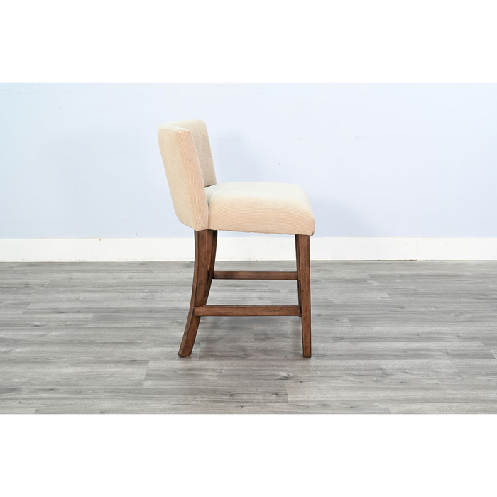 Sunny Designs Gibson Upholstered Counter Stool Buckskin - Bed & Sofa Hub