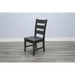 Sunny Designs Black Sand Ladderback Chair with Turnbuckle, Wood Seat Black Sand - Bed & Sofa Hub