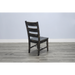 Sunny Designs Black Sand Ladderback Chair with Turnbuckle, Wood Seat Black Sand - Bed & Sofa Hub