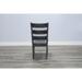 Sunny Designs Black Sand Ladderback Chair with Turnbuckle, Wood Seat Black Sand - Bed & Sofa Hub