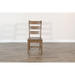 Sunny Designs Ladderback Chair with Stretchers, Wood Seat Buckskin - Bed & Sofa Hub