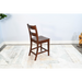 Sunny Designs Bar Ladderback Barstool, Wood Seat Vintage Mocha - Bed & Sofa Hub