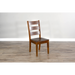 Sunny Designs Tuscany Ladderback Chair with Wood Seat Vintage Mocha - Bed & Sofa Hub