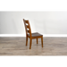 Sunny Designs Tuscany Ladderback Chair with Wood Seat Vintage Mocha - Bed & Sofa Hub