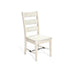 Sunny Designs White Sand Ladderback Chair with Turnbuckle, Wood Seat White Sand - Bed & Sofa Hub