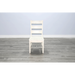 Sunny Designs White Sand Ladderback Chair with Turnbuckle, Wood Seat White Sand - Bed & Sofa Hub