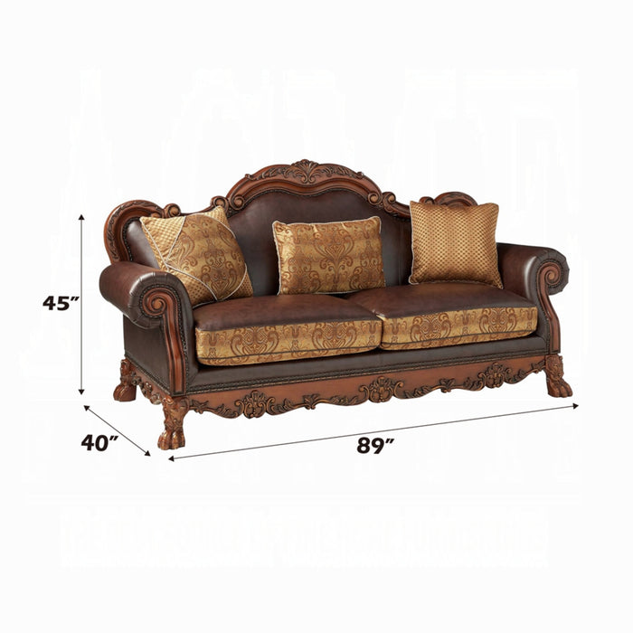 ACME Dresden Sofa W/3 Pillows - Bed & Sofa Hub