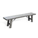 Sunny Designs Alpine Bench with Turnbuckle, Wood Seat Alpine Grey - Bed & Sofa Hub