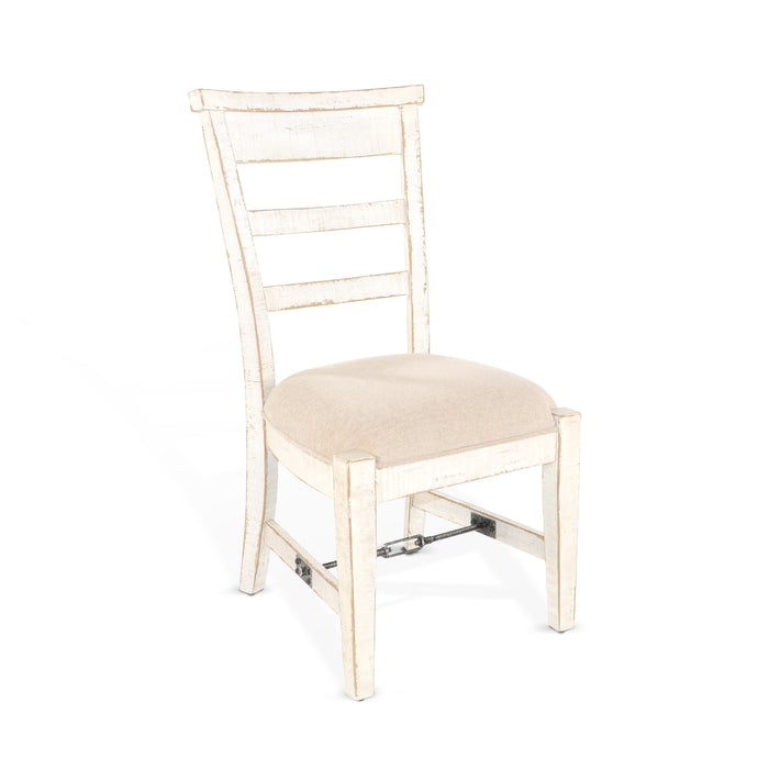 Sunny Designs White Sand Side Chair, Cushion Seat White Sand - Bed & Sofa Hub