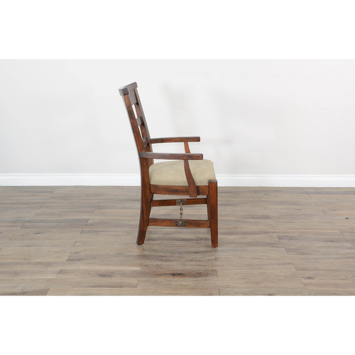 Sunny Designs Tuscany Arm Chair, Cushion Seat Vintage Mocha - Bed & Sofa Hub